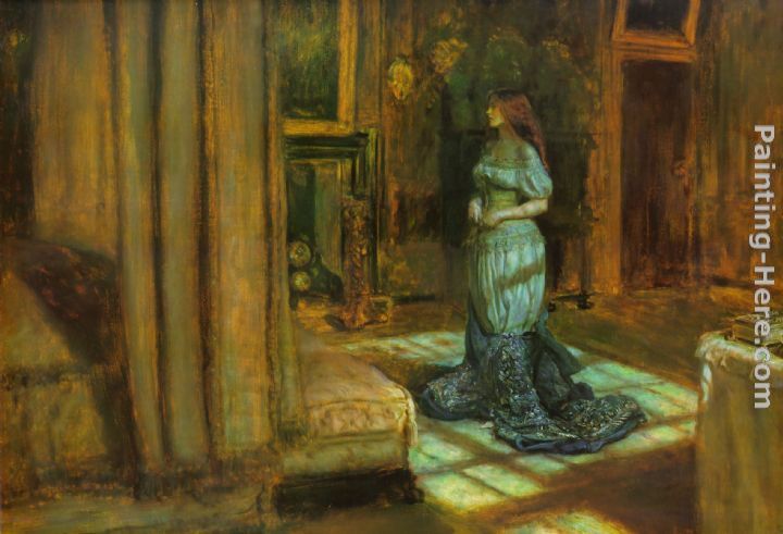 The Eve of St. Agnes painting - John Everett Millais The Eve of St. Agnes art painting